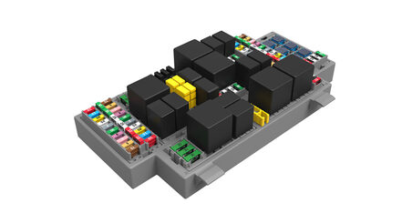 9-way frame with 9 fuse modules